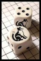 Dice : Dice - 6D - Koplow White and Black Cat - SK Collection buy Nov 2010